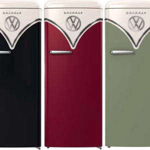 Gorenje OBRB615D Retrokühlschrank mit Gefrierfach, 60 cm breit, 247 L, SuperCool, CrispZone, LED on side