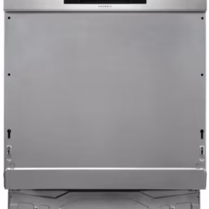 AEG FEE7671APM Teilintegrierter Geschirrspüler, 59,6 cm breit, 14 Maßgedecke, Besteckschublade, Abschaltautomatik, Edelstahlbedienfeld